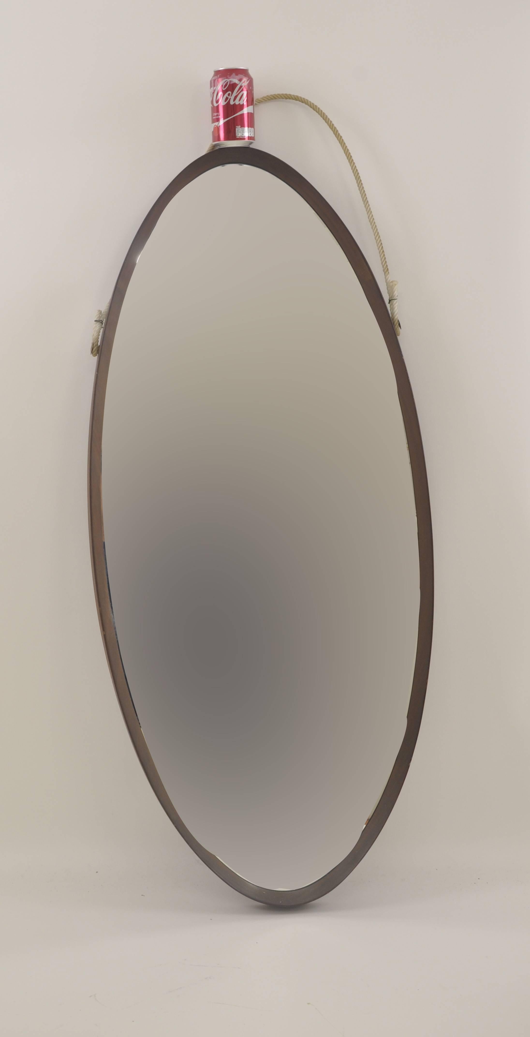 Italian Wood Mirror by Campo e Graffi, 1950 In Good Condition In Auribeau sur Siagne, FR