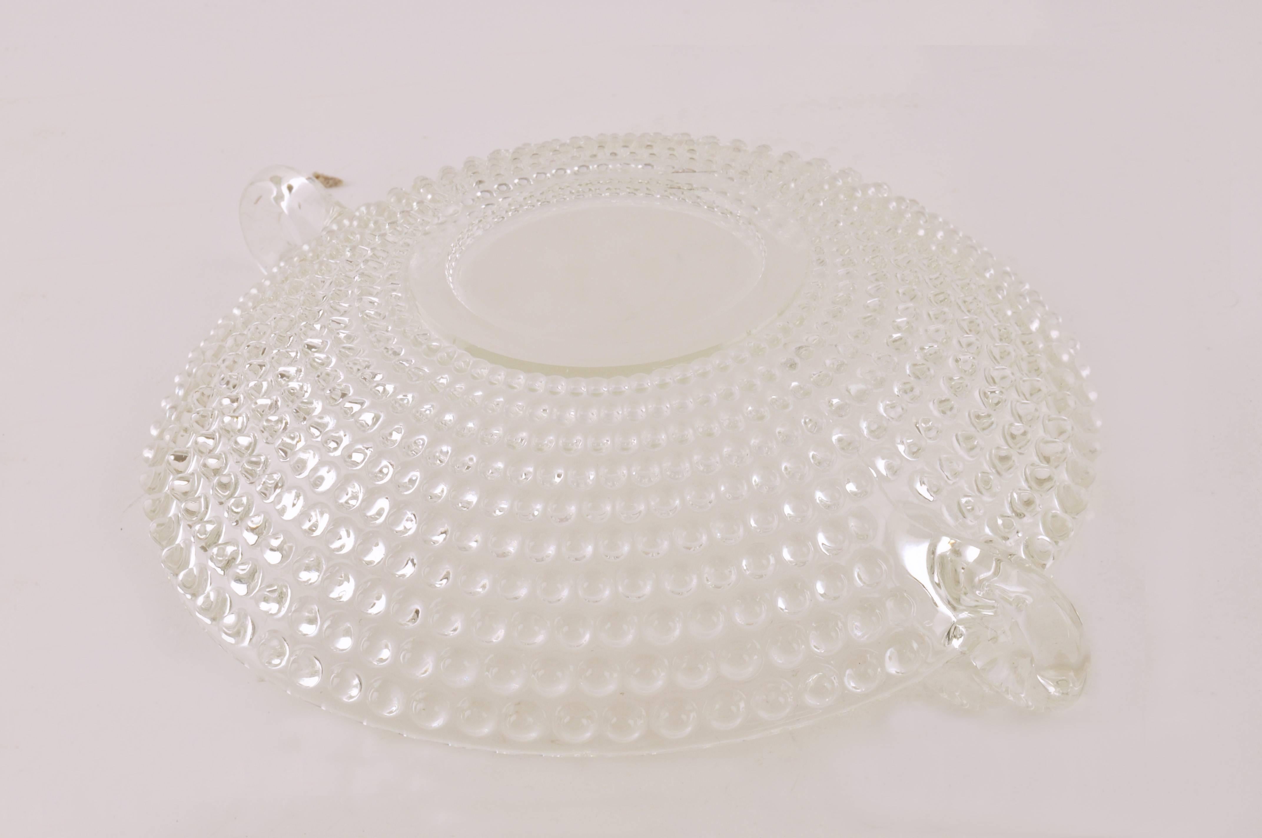 Italian Glass Bowl or Centerpiece, Mid-Century Modern For Sale 2
