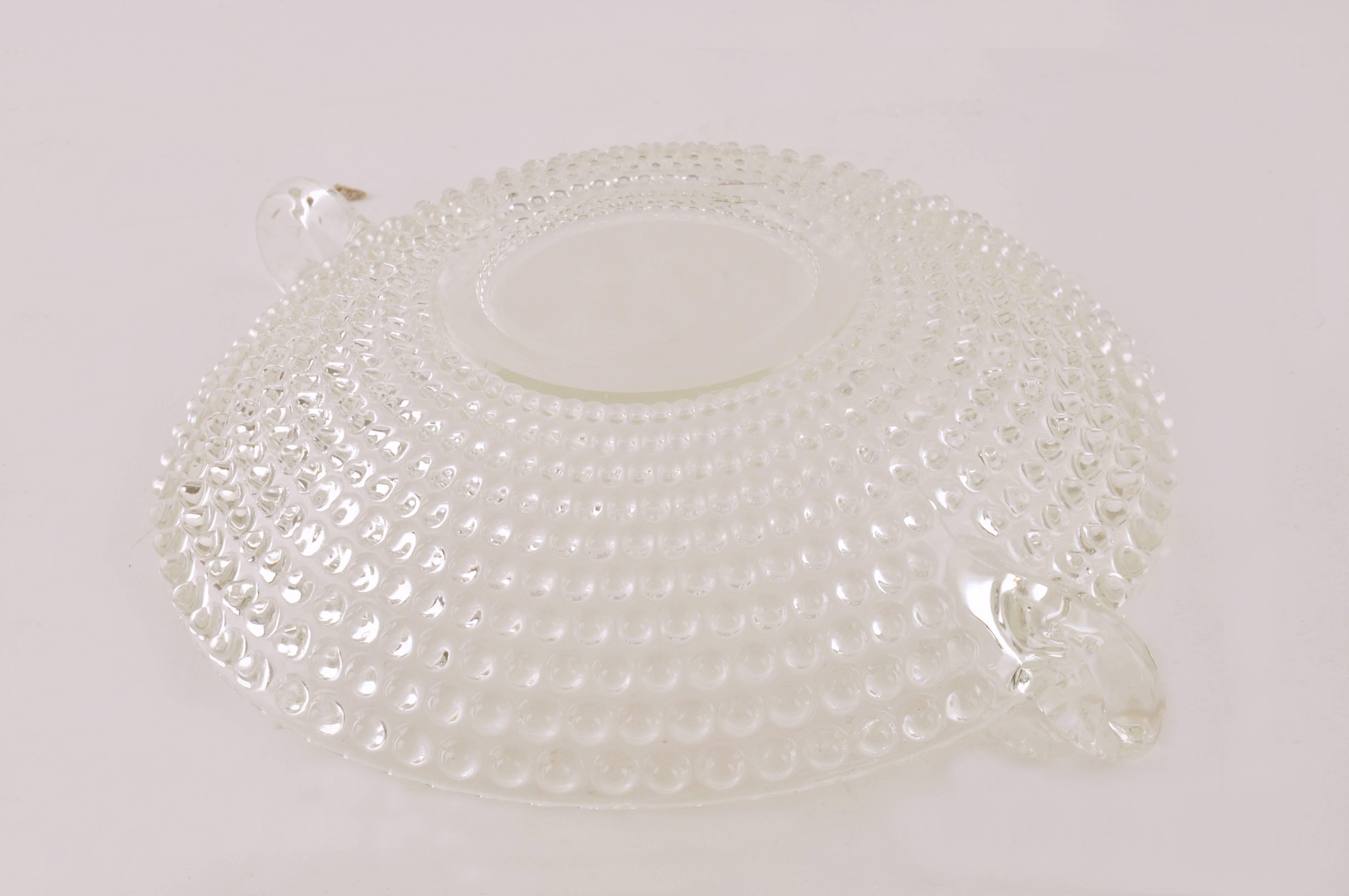 Italian Glass Bowl or Centerpiece, Mid-Century Modern For Sale 2