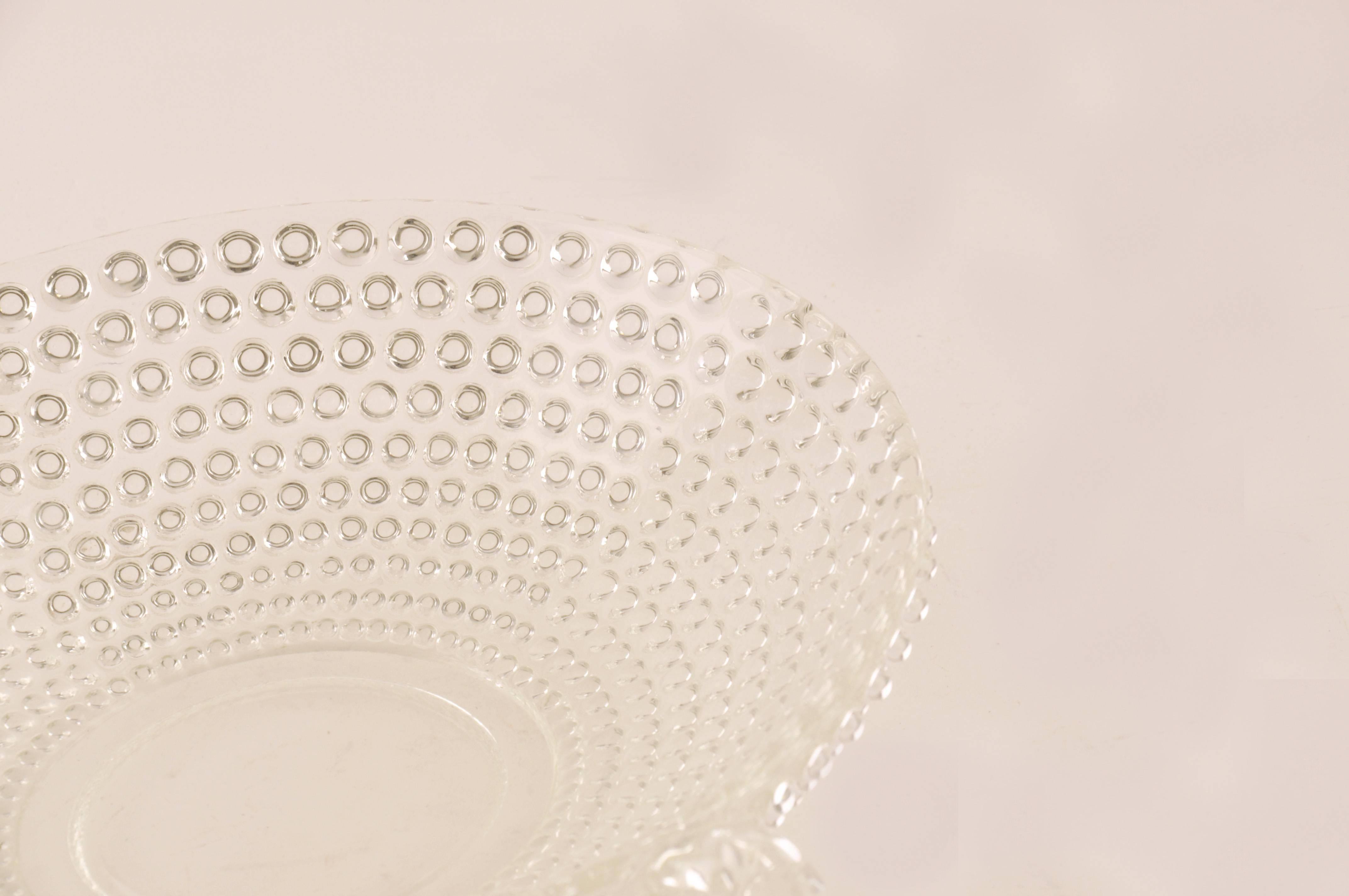 Bol ou centre de table en verre italien, style mi-siècle moderne en vente 1