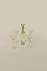 Venitian Set with Four Glasses and a Jug in Murano Glass