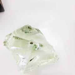 1930 Bookends in Solid Rosewood with Its Saint Gobain Block of Glass