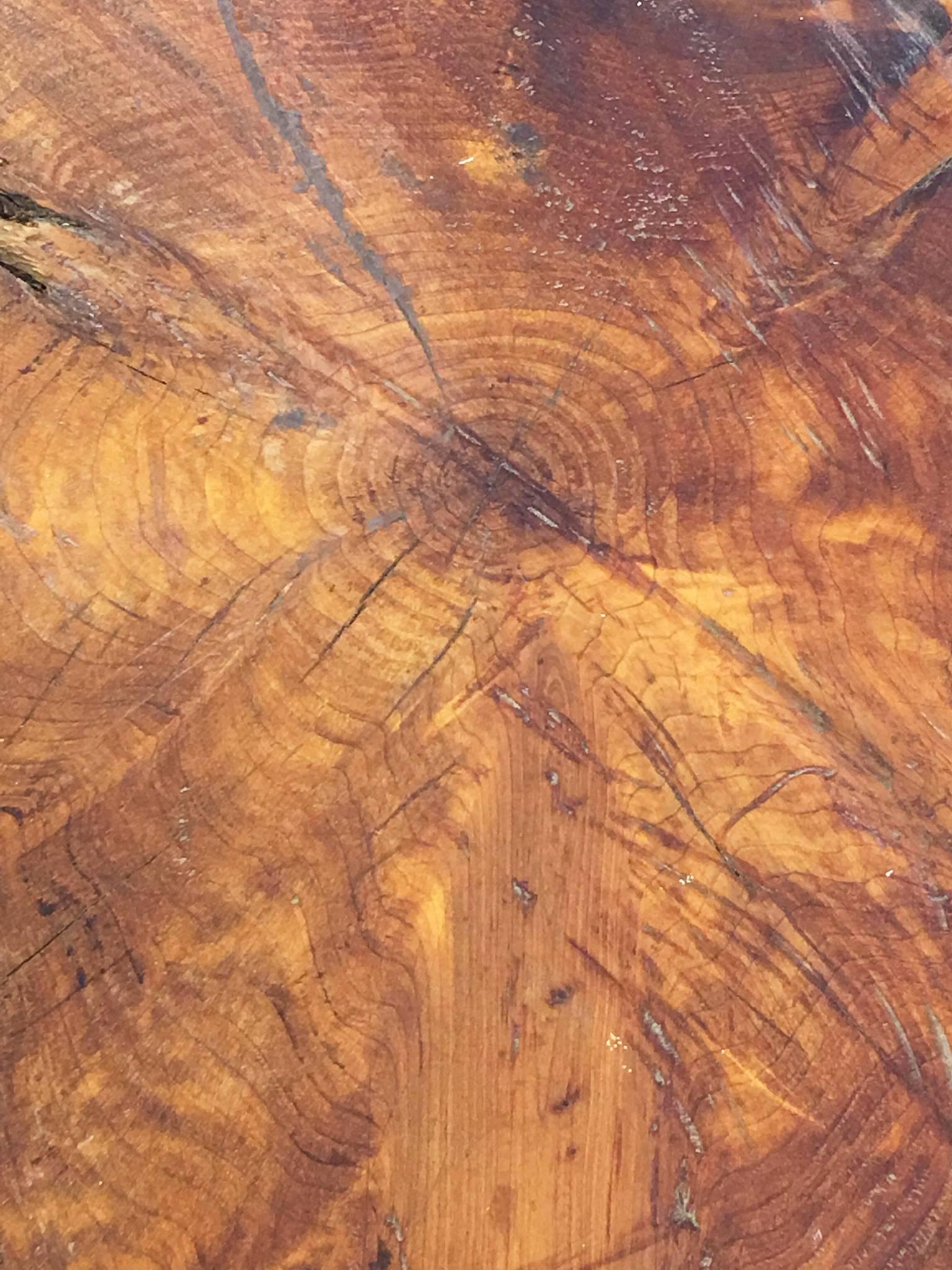 Organic Live Edge Occasional Table in the Manner of Nakashima 2