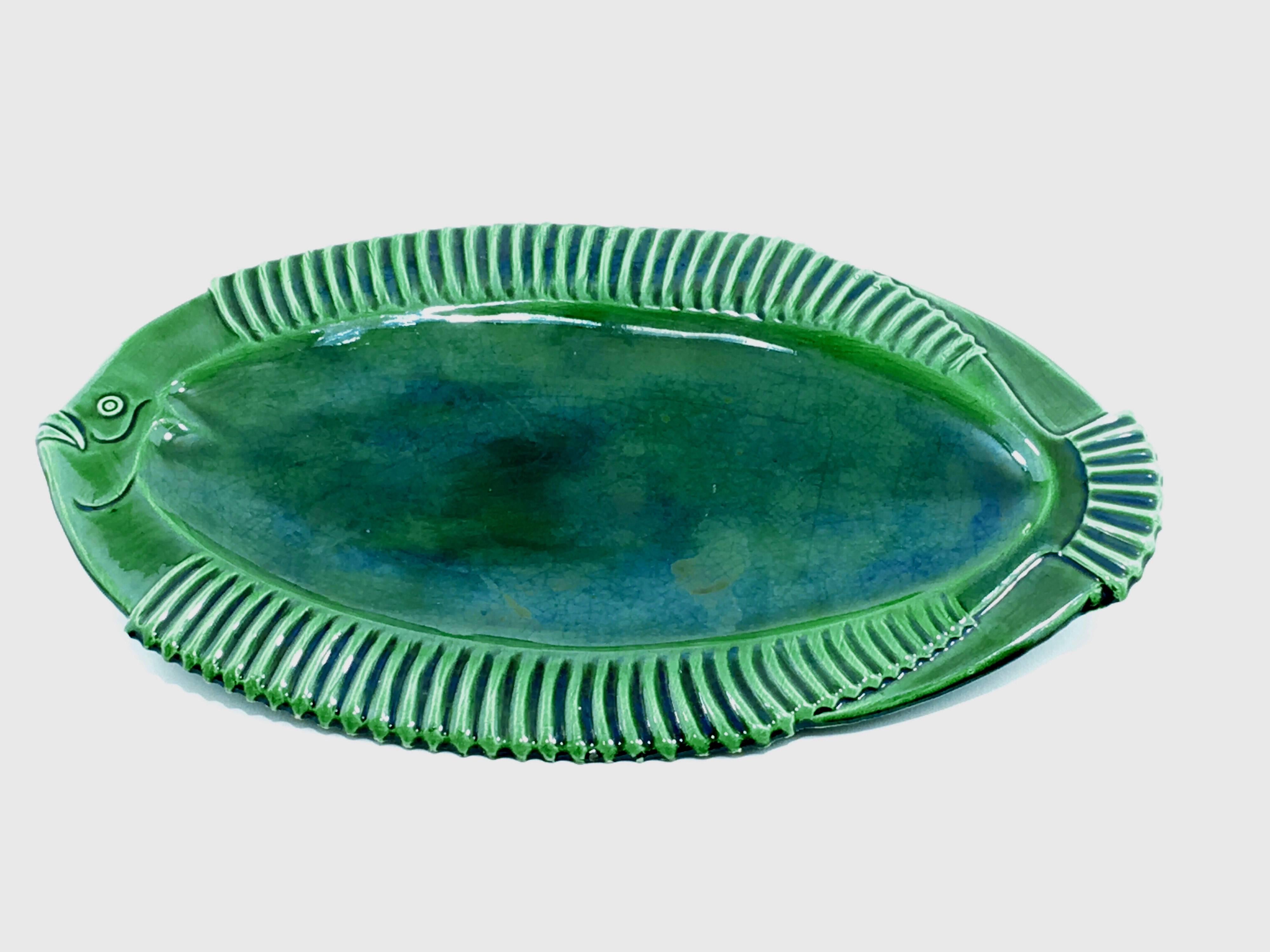Vallauris Fish Form Ceramic Dish 1