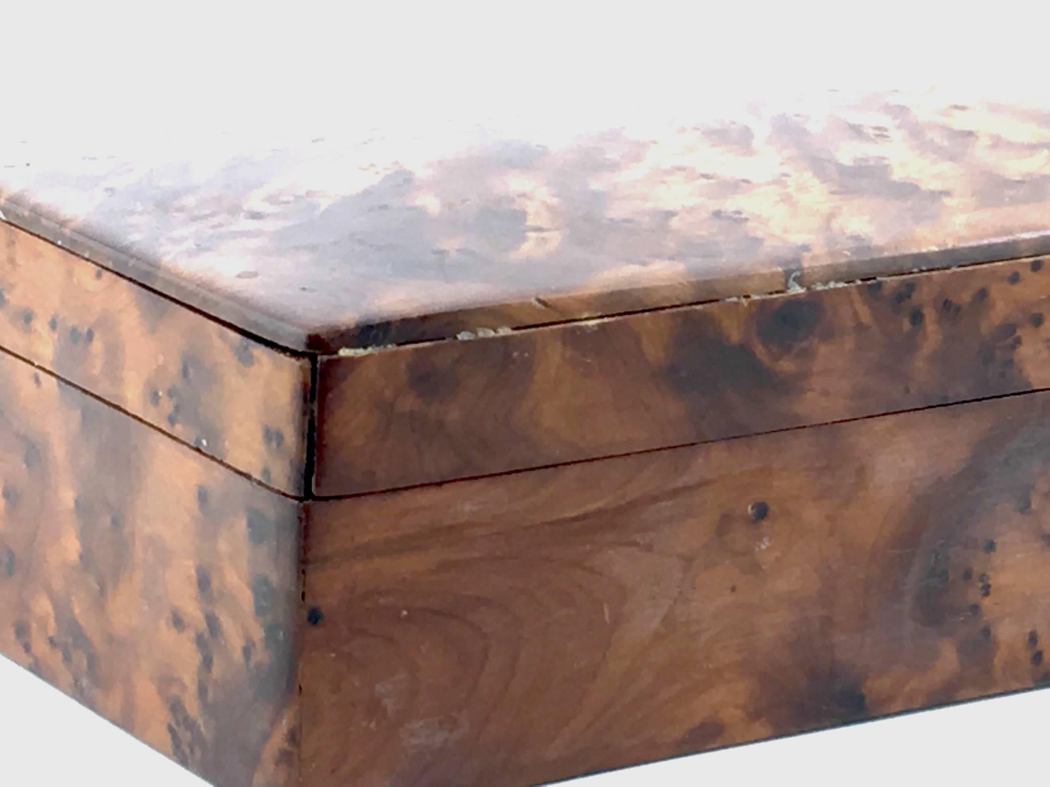 Mid-Century Modern Precious Wood Box in the Style of Aldo Tura