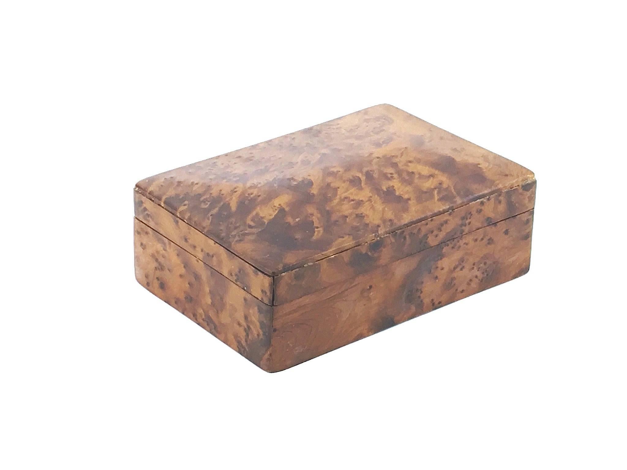 Italian Precious Wood Box in the Style of Aldo Tura