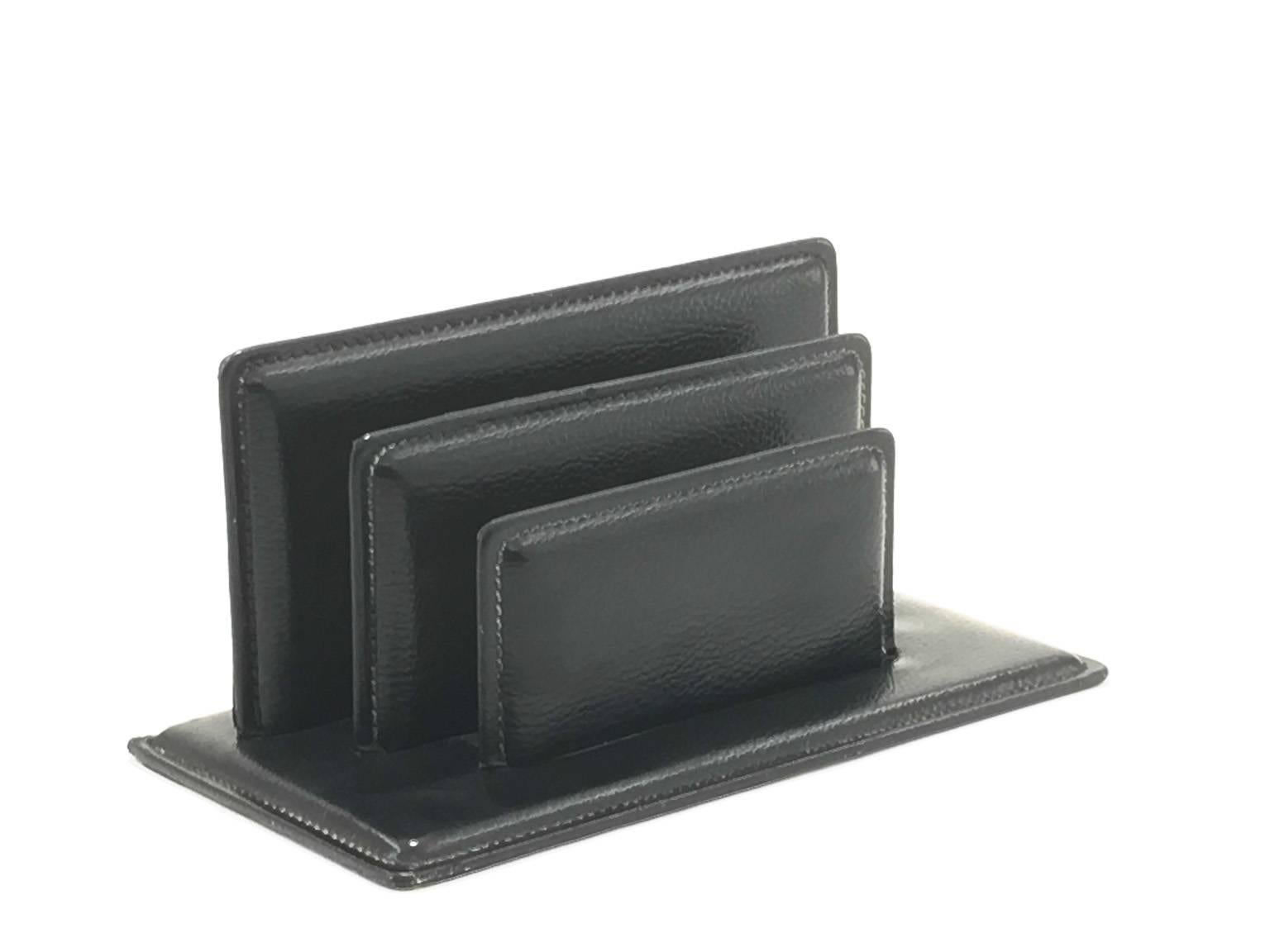 leather letter holder