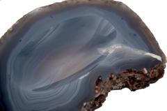 Aschenbecher aus blauem Achat:: 1950