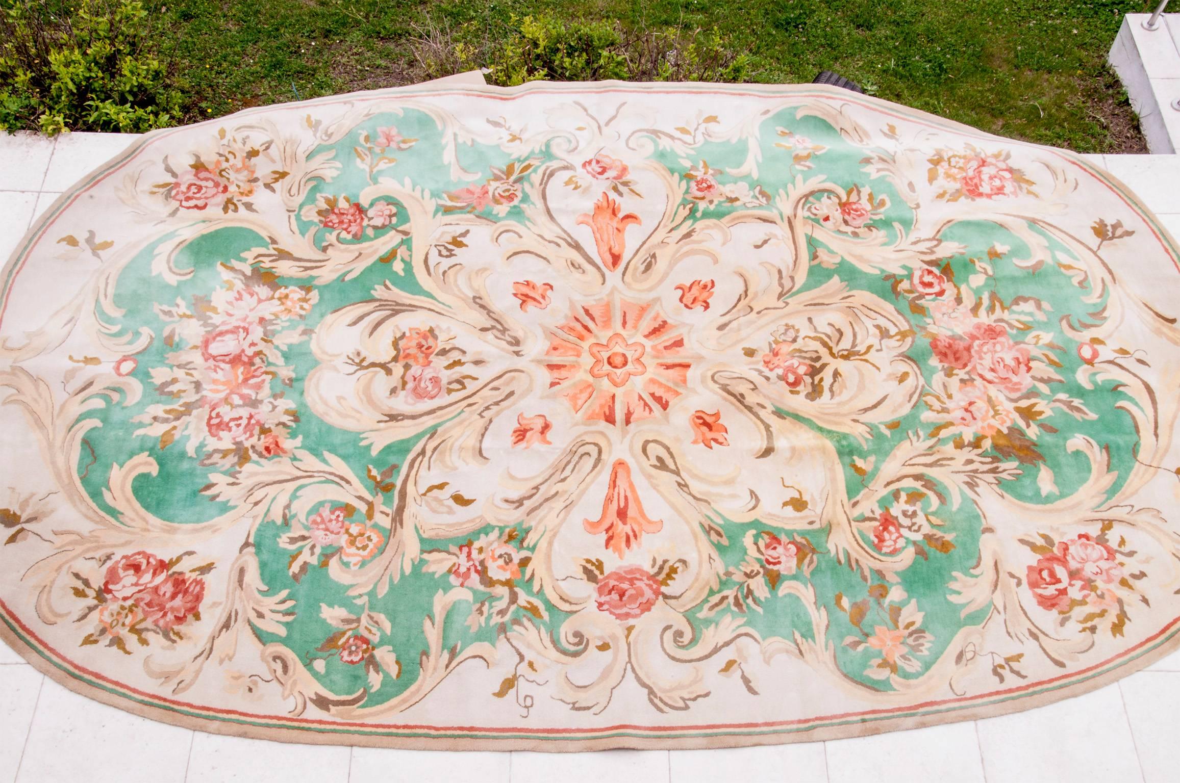 Huge Antique French Savonnerie Carpet 1
