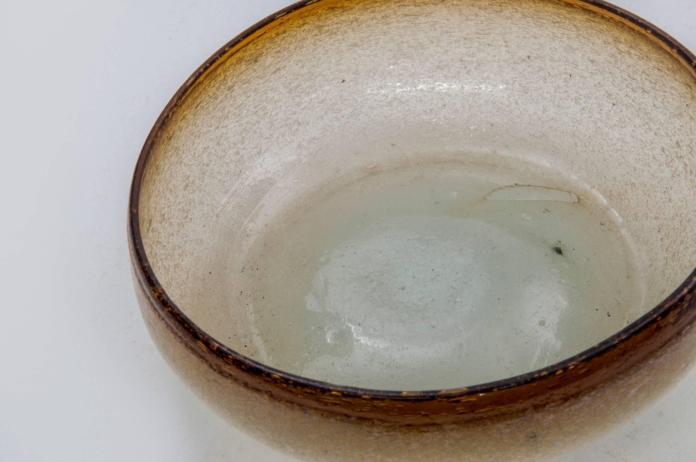 Murano Italian, 1950 Glass Bowl or Ashtray For Sale 1