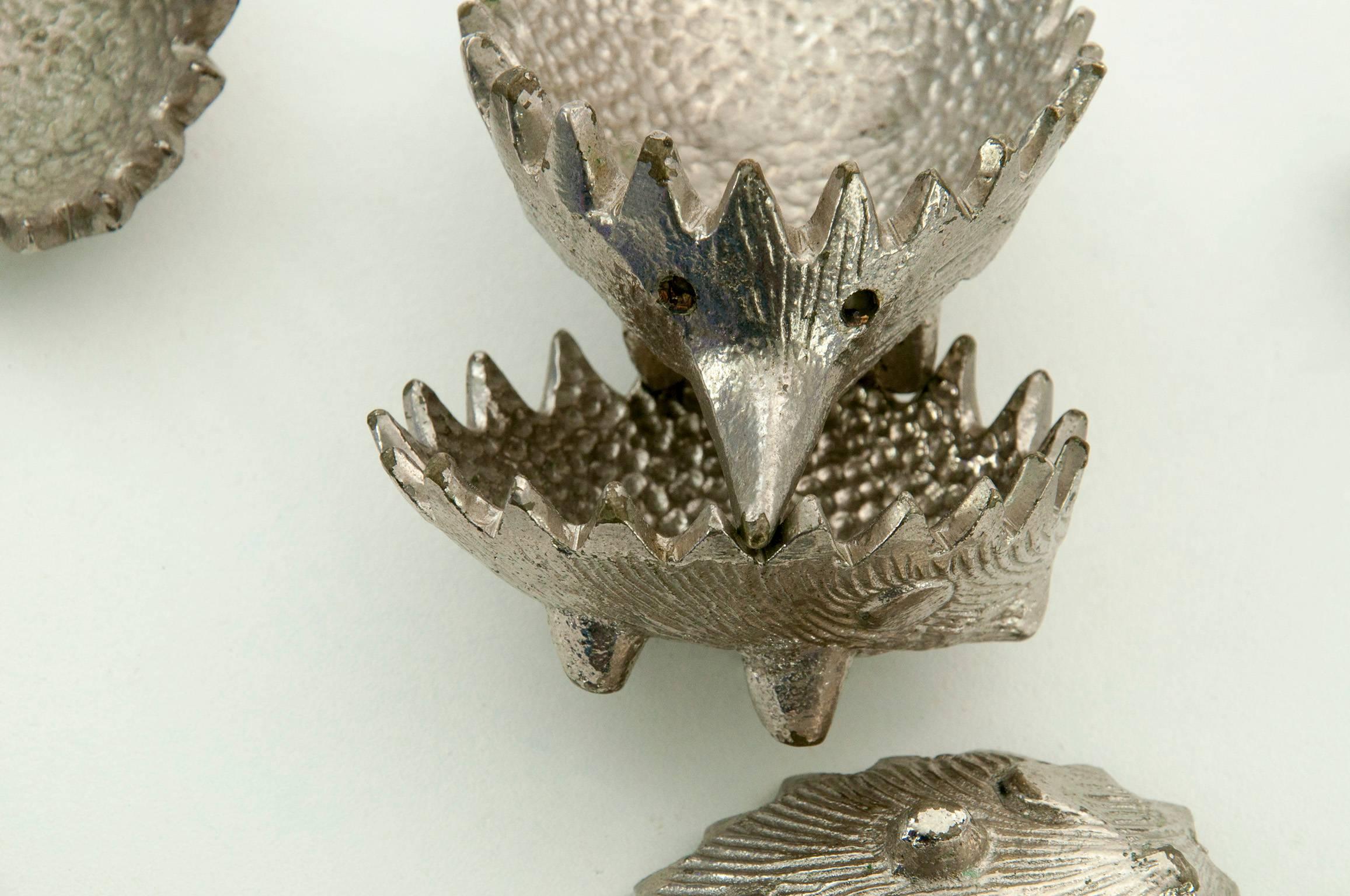 Mid-Century Modern Hedgehog Stackable Ashtray by Walter Bosse for Hertha Baller
