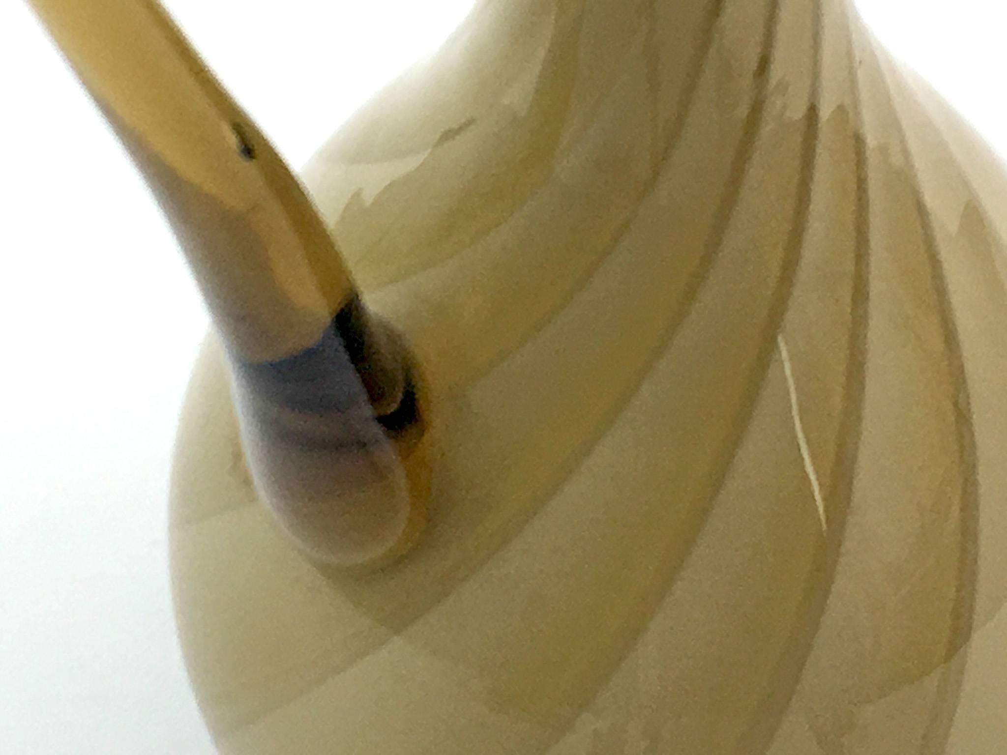 Italian Murano Swiveled Vase Attributed to Tommaso Barbi