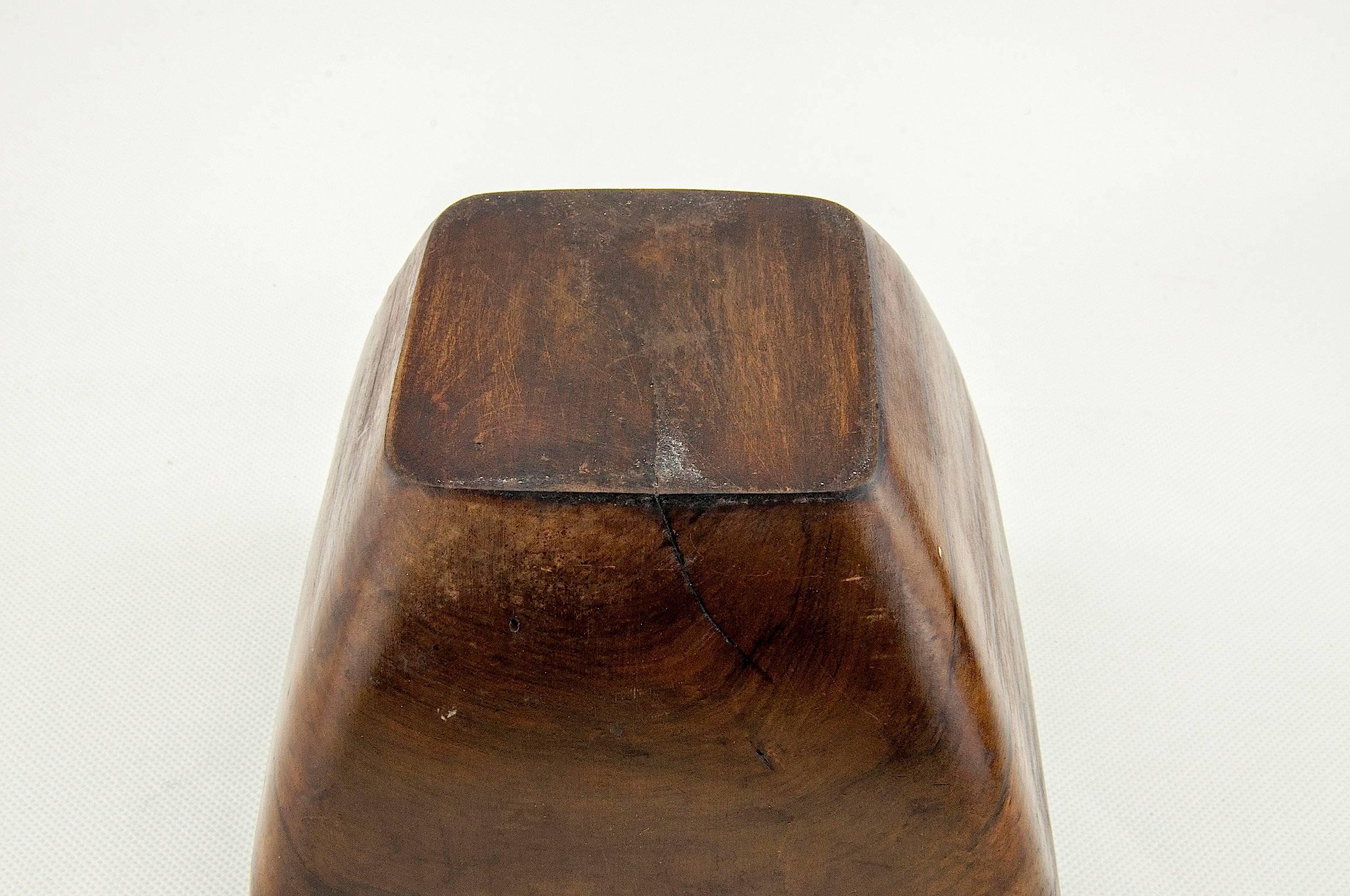 1950 Brutalist Wood Ashtray / Centrepiece In Good Condition In Auribeau sur Siagne, FR