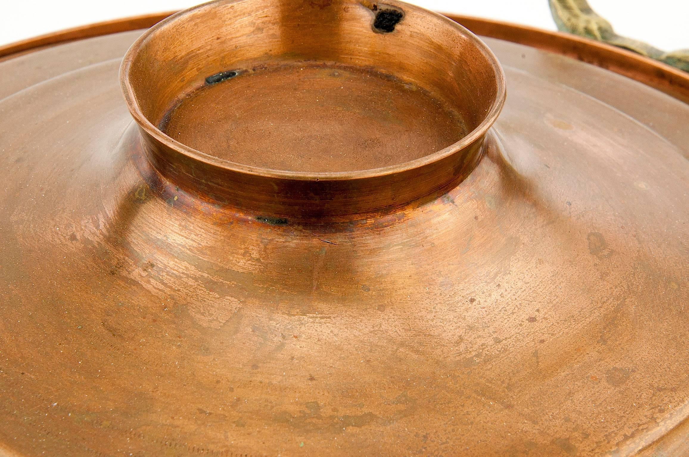 Copper Centrepiece  / Vide-Poche In Good Condition For Sale In Auribeau sur Siagne, FR