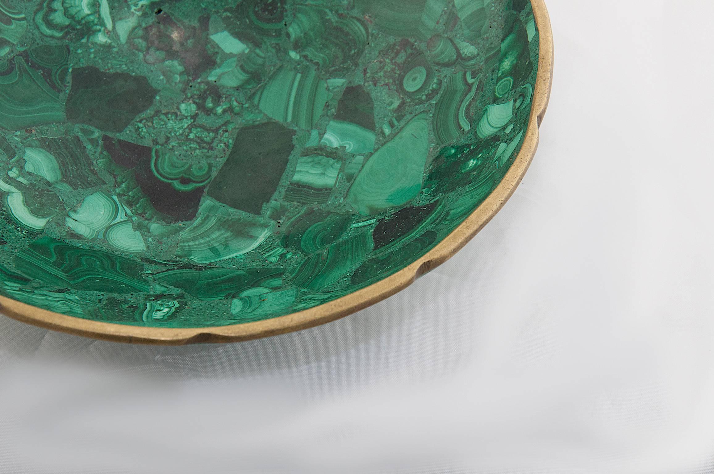 Bowl in Malachite In Excellent Condition In Auribeau sur Siagne, FR