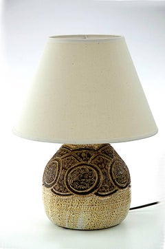 Ceramic Table Lamp by Louis Giraud