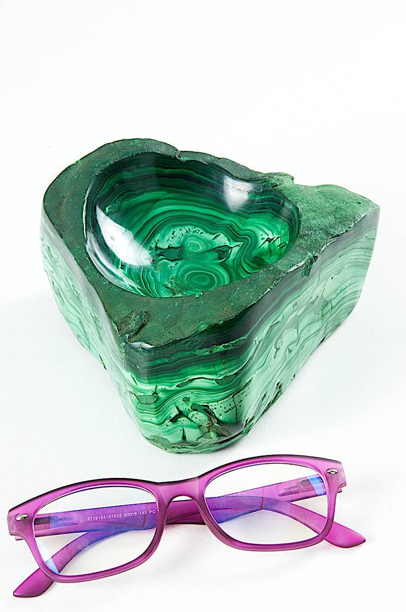 Large Malachite Ashtray or Vide Poche 4