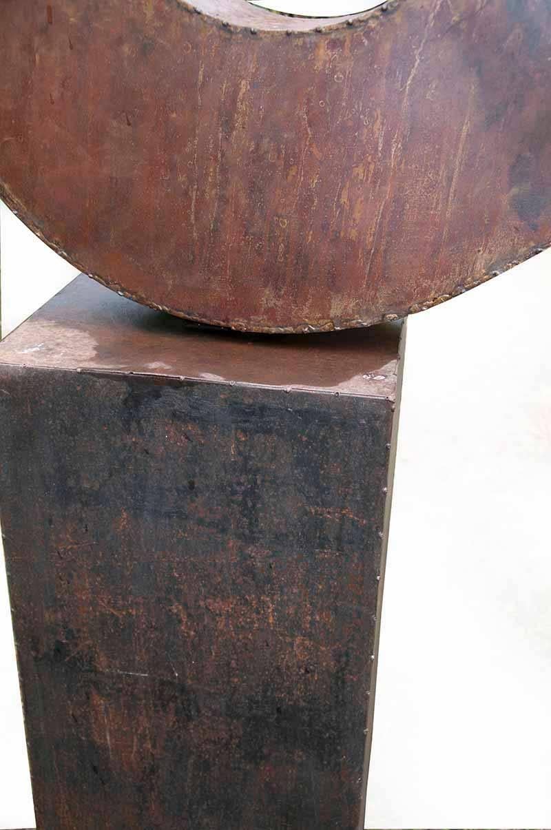 French Contemporary Outdoor Large Abstract Steel Sculpture, Model Tendresse