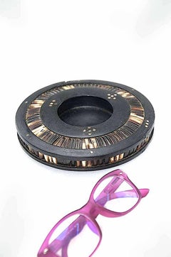 Victorian Era Anglo-Indian Ashtray or Vide Poche in Ebony