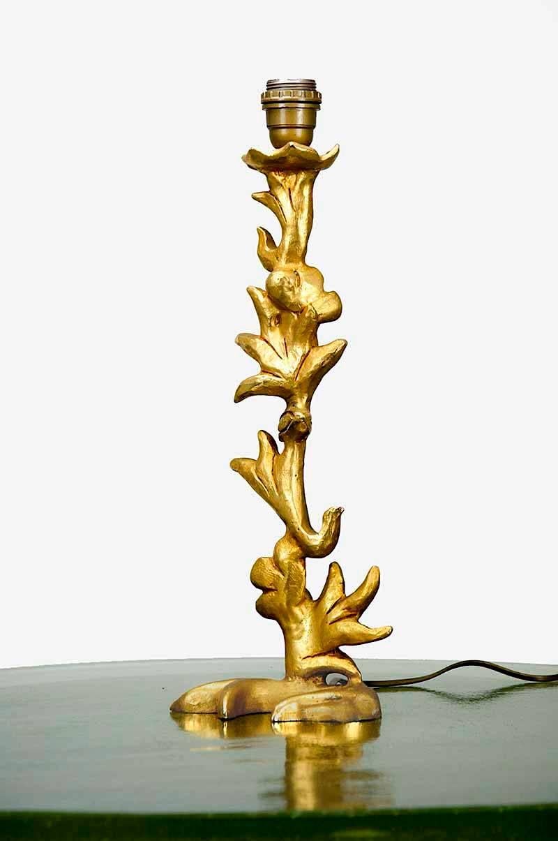 Sculptural Gillt Bonze, Table Lamp by Mathias for Fondica 2