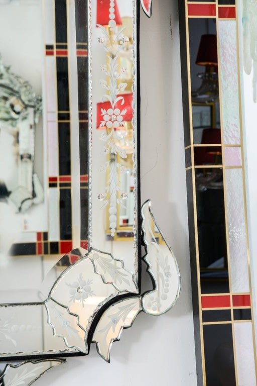 Venetian Mirror In Excellent Condition In Saint ouen, FR