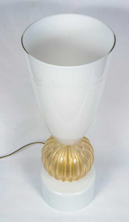 Late 20th Century Pair of Table Lamps in Murano Glass