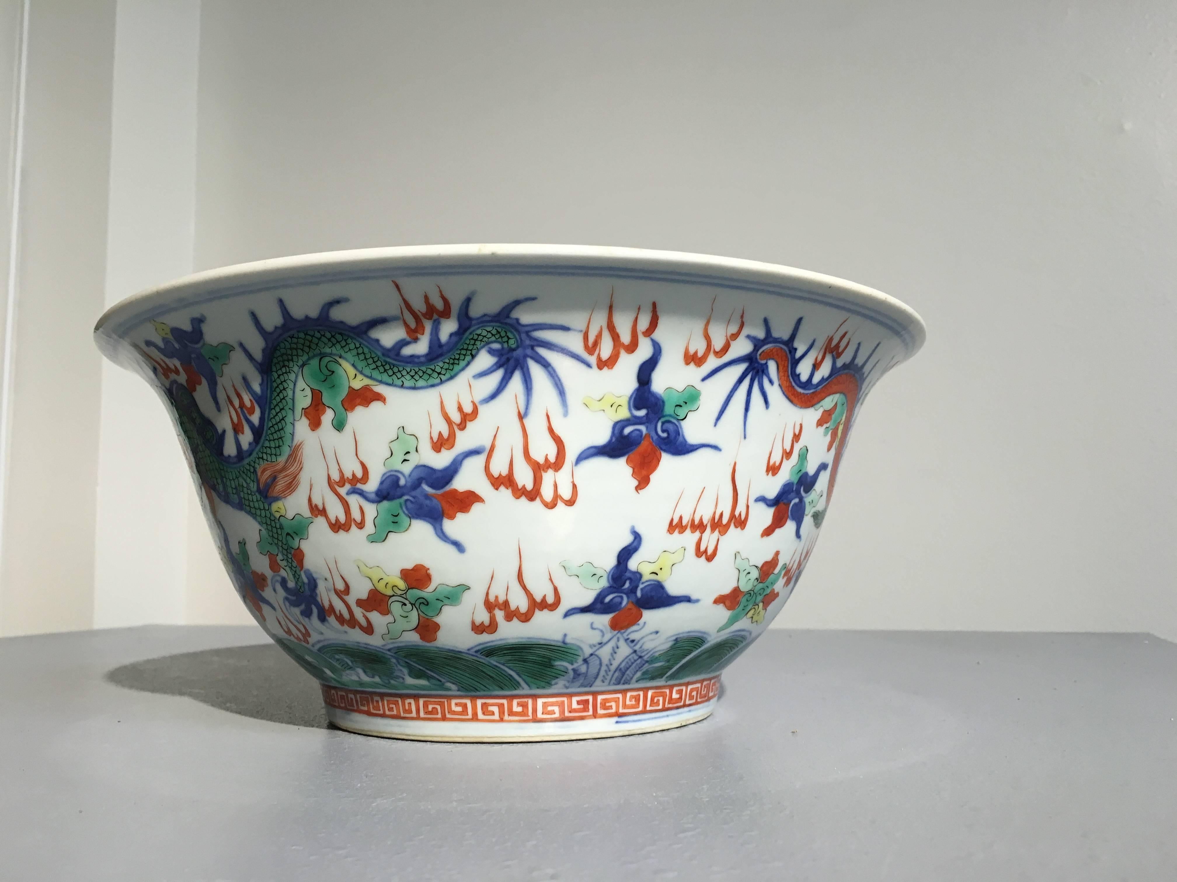 ceramic dragon bowl