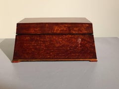 19th Century Burlwood Betel Nut Humidor Box, Palembang, Sumatra