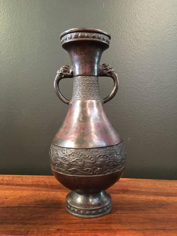 Assembled Chinese Late Yuan / Early Ming Dynasty Bronze Garniture For Sale 1