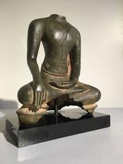 Thai Chiang Saen Period Bronze Seated Buddha