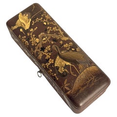 Japanese Lacquer Fubako, Document Box, Meiji Period, circa 1900