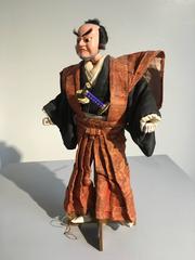 Japanese Bunraku Samurai Puppet, Meiji Period