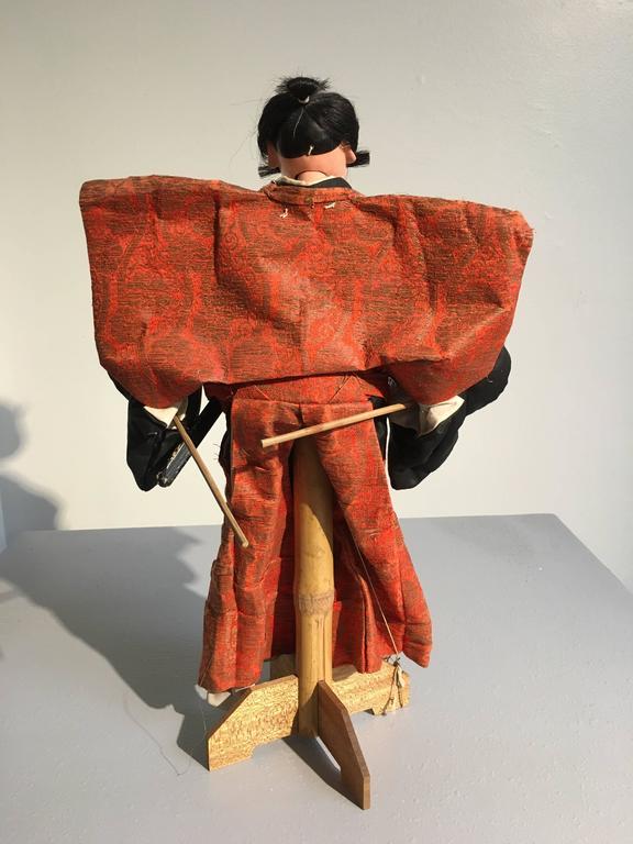 Japanese Bunraku Samurai Puppet, Meiji Period at 1stDibs