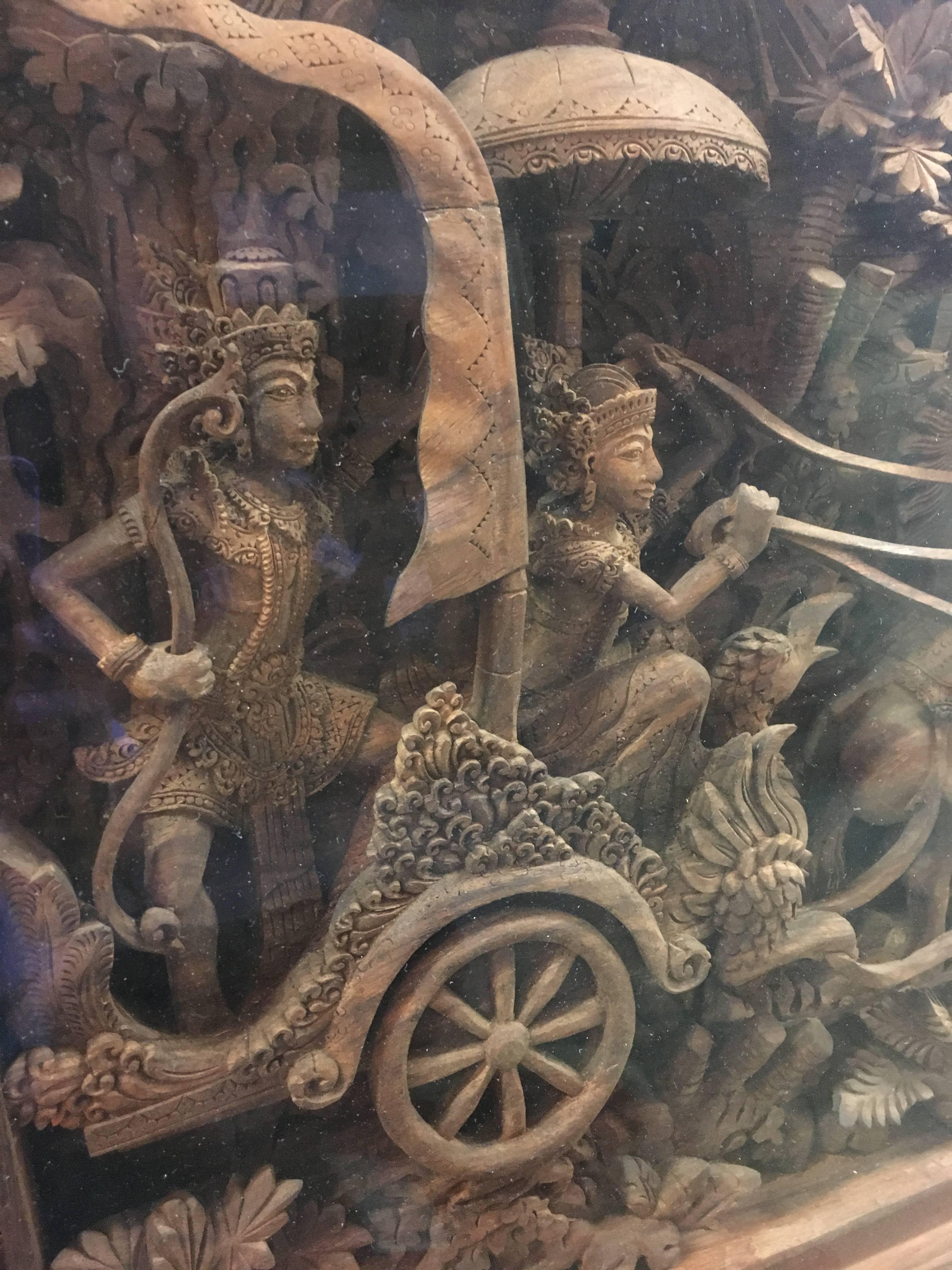 bali wooden carving