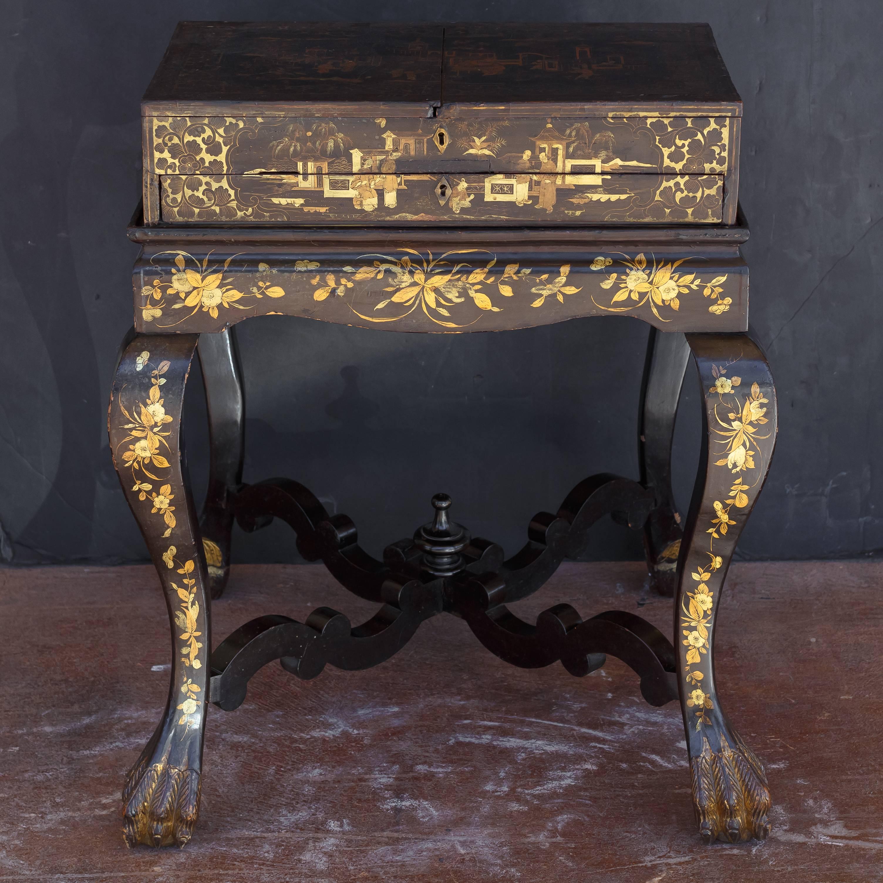 chinoiserie cabinet on stand