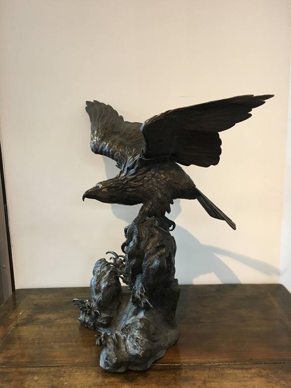 Large Japanese Meiji Period Bronze Eagle at 1stDibs