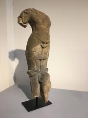 Indian Sandstone Torso of a Male Deity, Medieval Period, 9th-12th Century