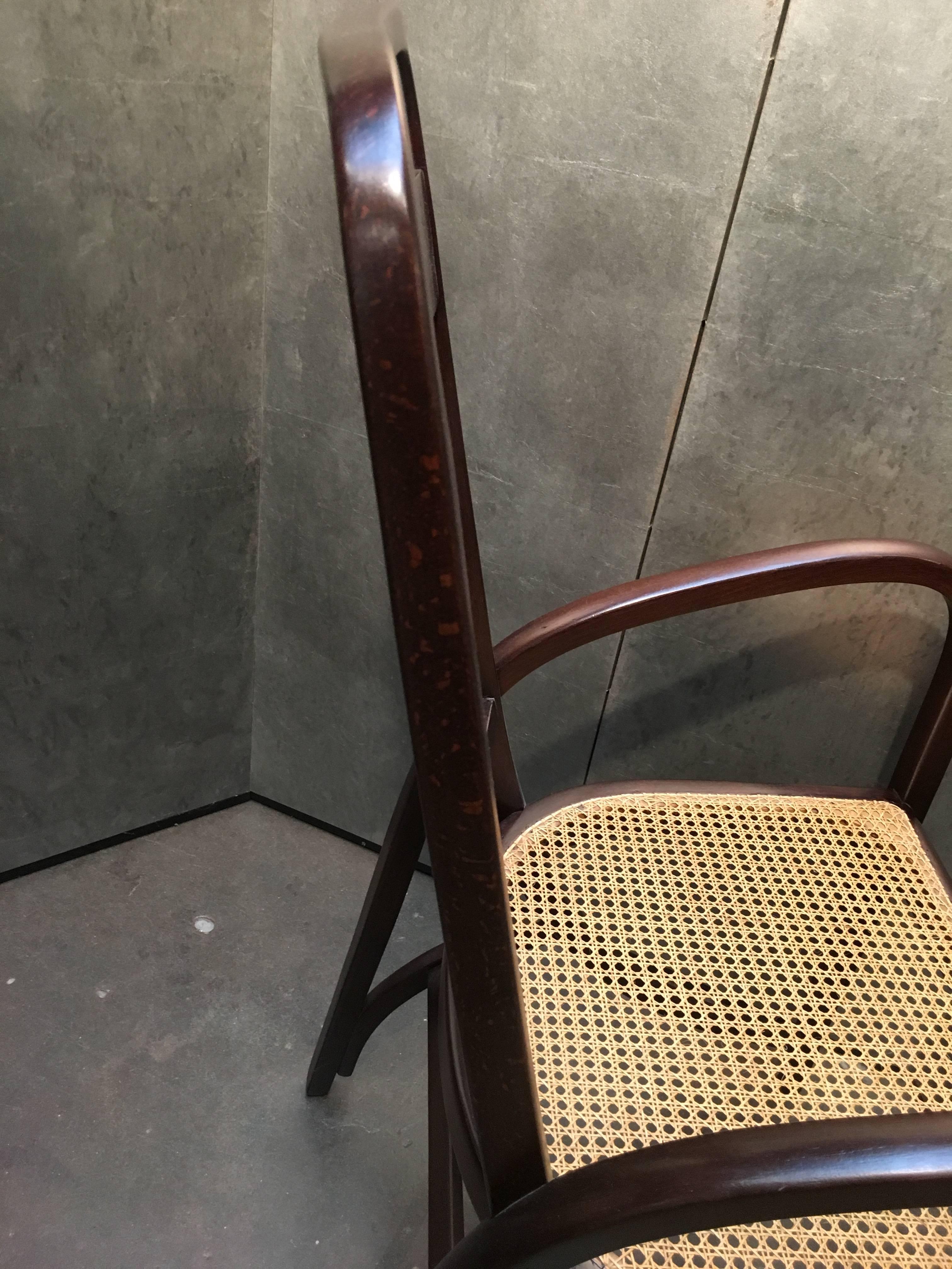 Canna Poltrona in bengala Thonet Model No. 511, Secessione viennese, 1904 circa in vendita