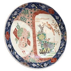 Antique Japanese Imari Charger, Meiji Period, Late 19th Century