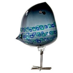 Alessandro Pianon Pulcino Glasvogel-Skulptur für Vistosi Murano Italien 1960er Jahre