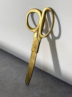 Skulpturales Paar übergroßer Scheren im Stil von Carl Aubock aus der Mitte des Jahrhunderts, 1950er Jahre