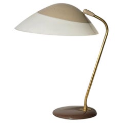 Lampada da tavolo o da scrivania di Gerald Thurston per Lightolier, in ottone e acrilico, anni '50