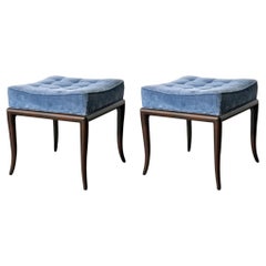 Pair of T.H. Robsjohn Gibbings Sabre Leg Benches or Stools for Widdicomb 1950's
