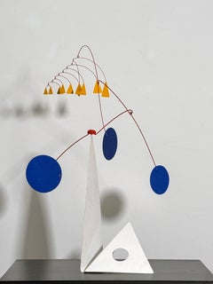 Mid Century Modernist Abstract Kinetic Mobile Stabile Sculpture by Arthur Bauman