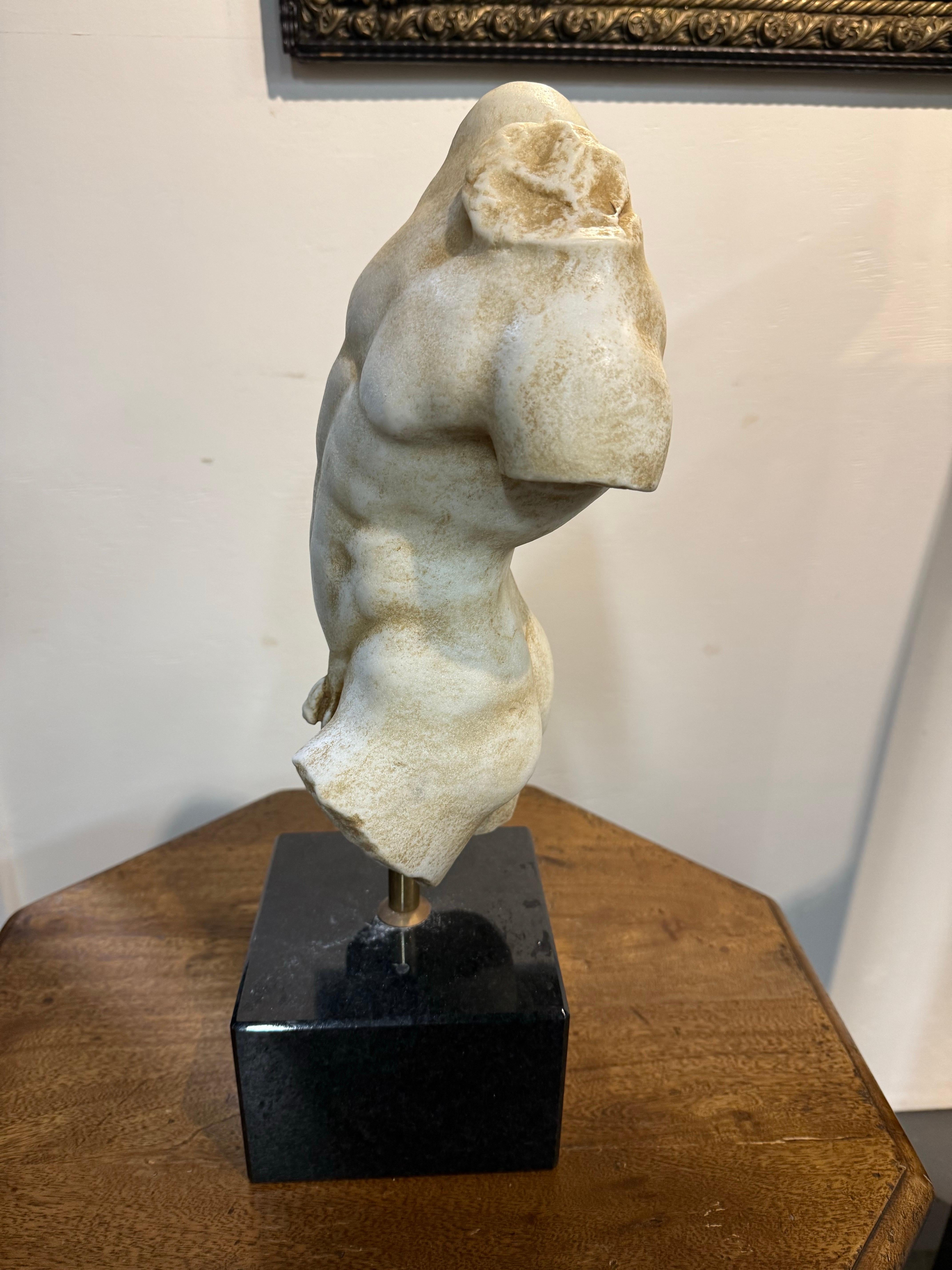 Italian A Roman White Marble Statue of Dancing Satyr, 19th Century For Sale