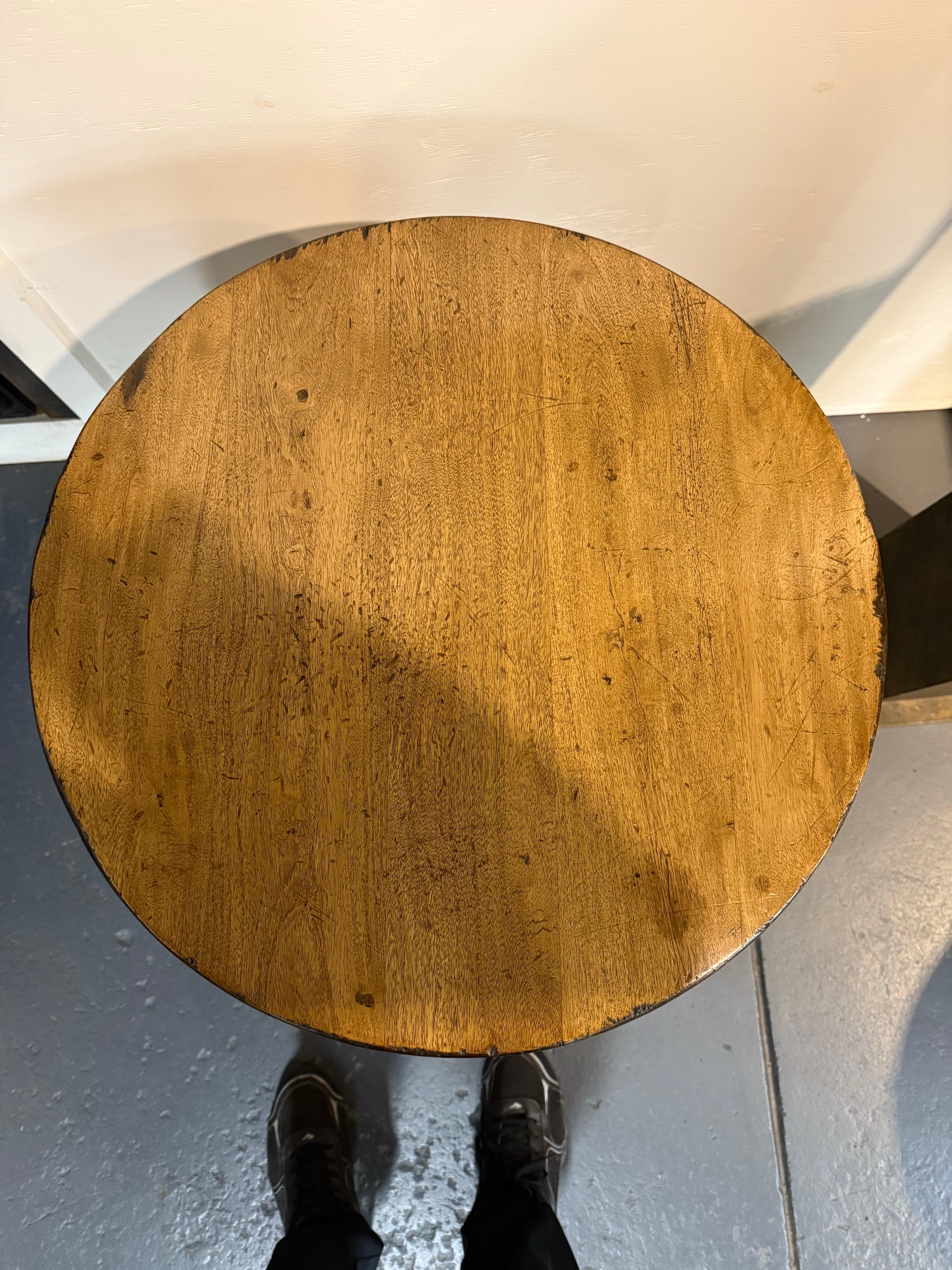 Australian A Wooden Bobbin Leg Side Table For Sale