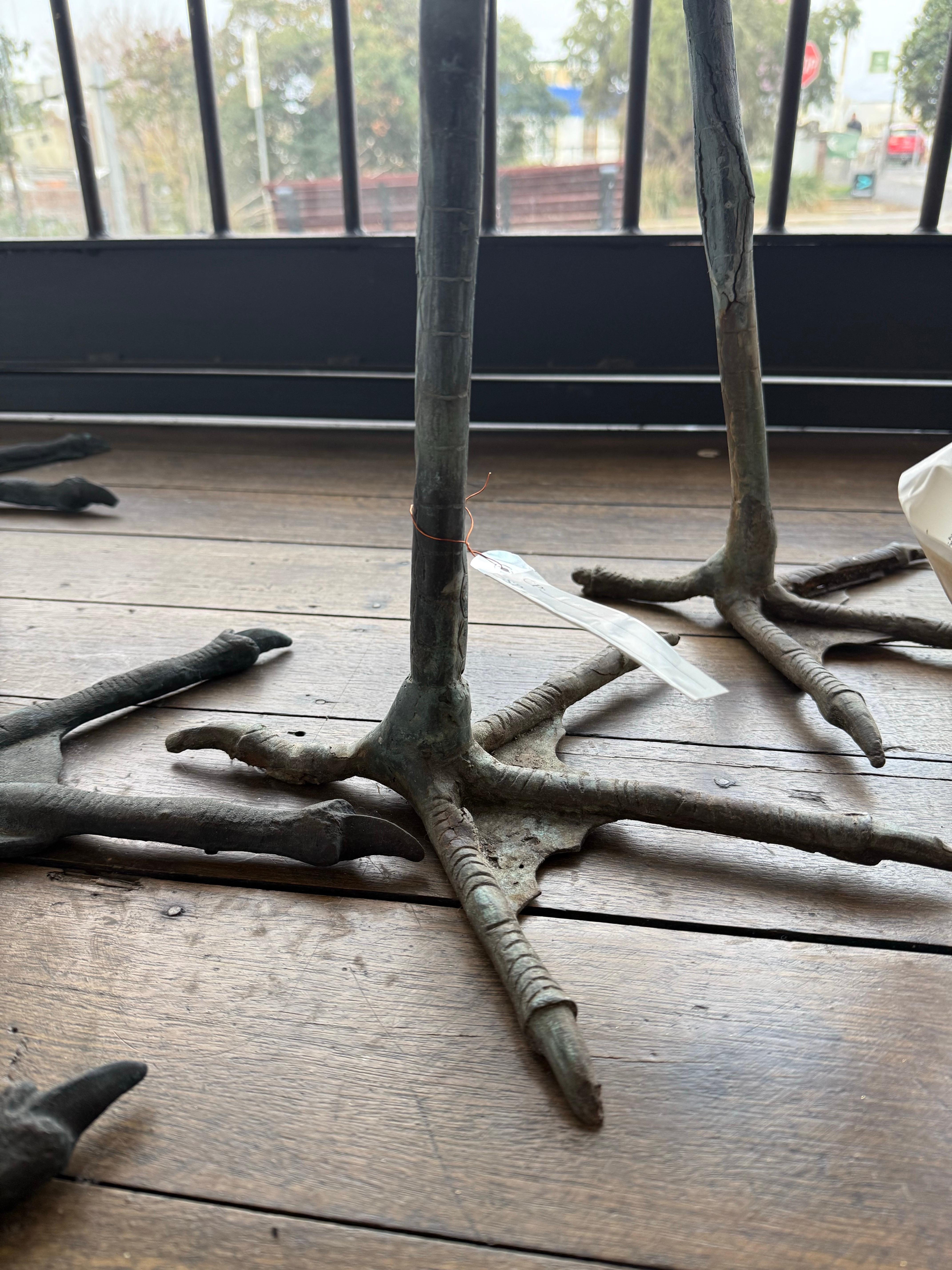 Statue de jardin japonaise en bronze représentant une Crane en vente 1
