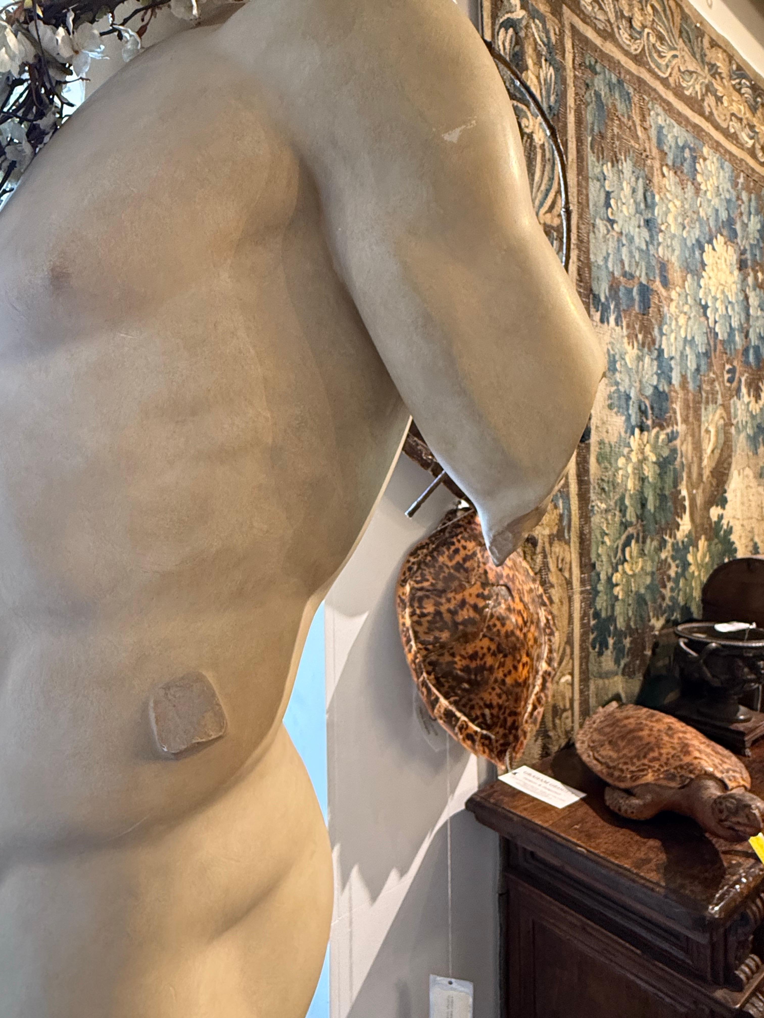 Figura in gesso del Doryphoros di Polykleitos, inizio XX secolo in vendita 3