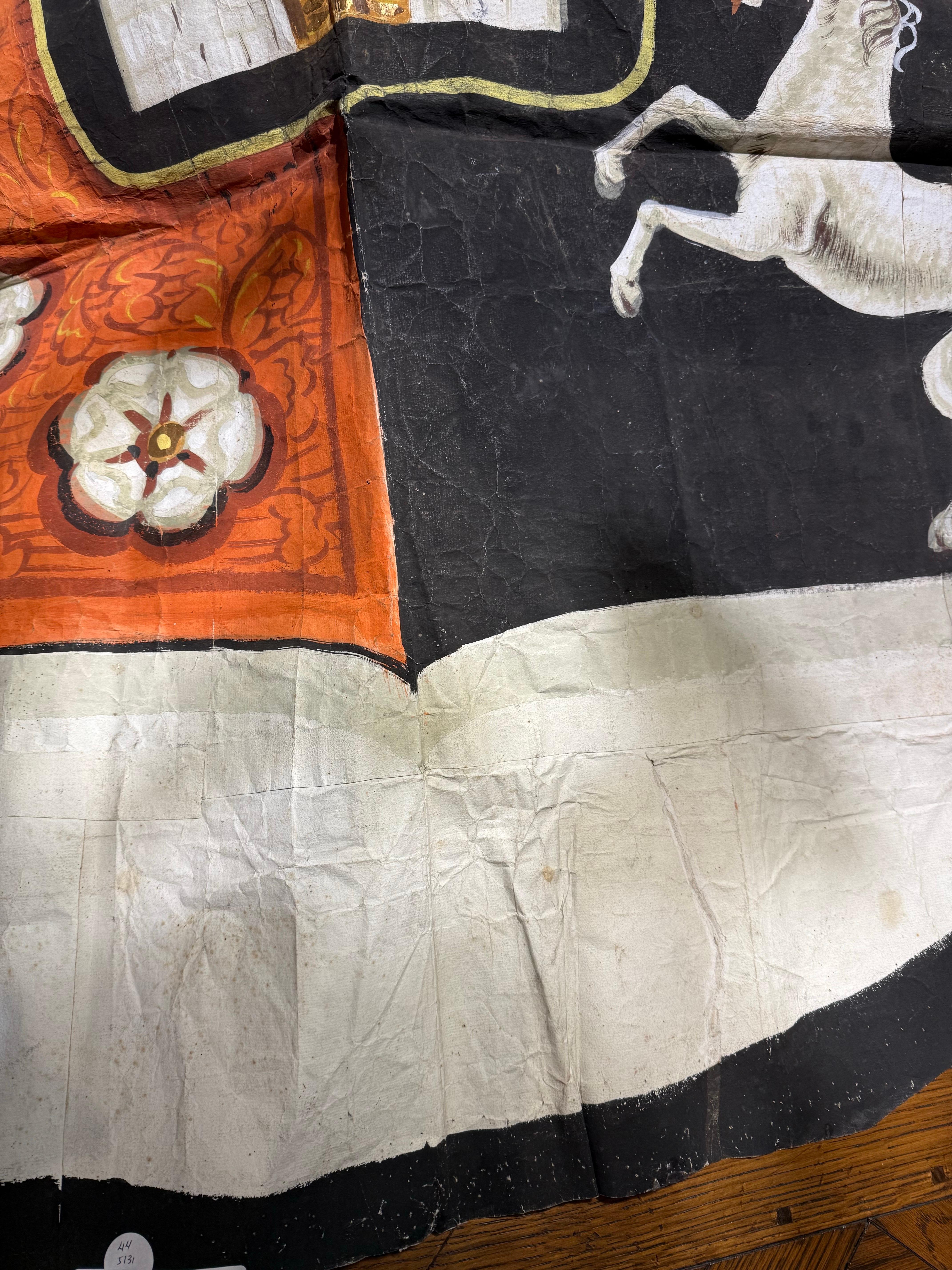 Un impresionante armorial de pergamino pintado del siglo XVIII siglo XVIII y antes en venta