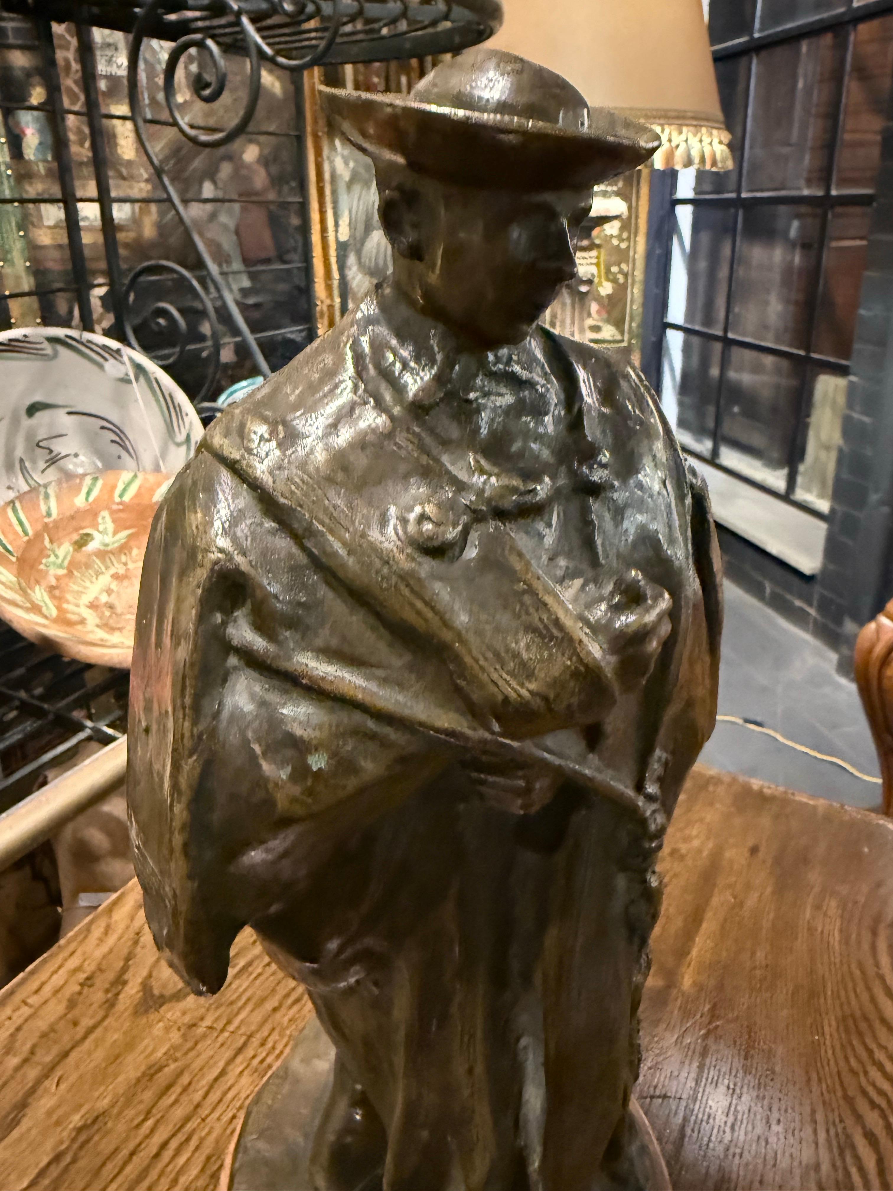 Figure en bronze de Csikós par le sculpteur hongrois László Beszédes Début du 20e siècle en vente 2